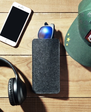Logo trade promotional giveaways image of: RPET felt glasses case