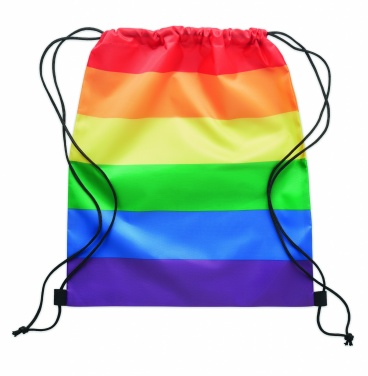 Logotrade promotional giveaway picture of: Rainbow RPET drawstring bag