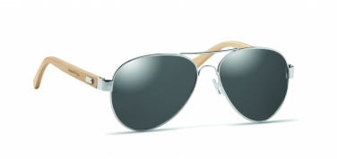 Logotrade advertising products photo of: Bamboo sunglasses in pouch TARTU