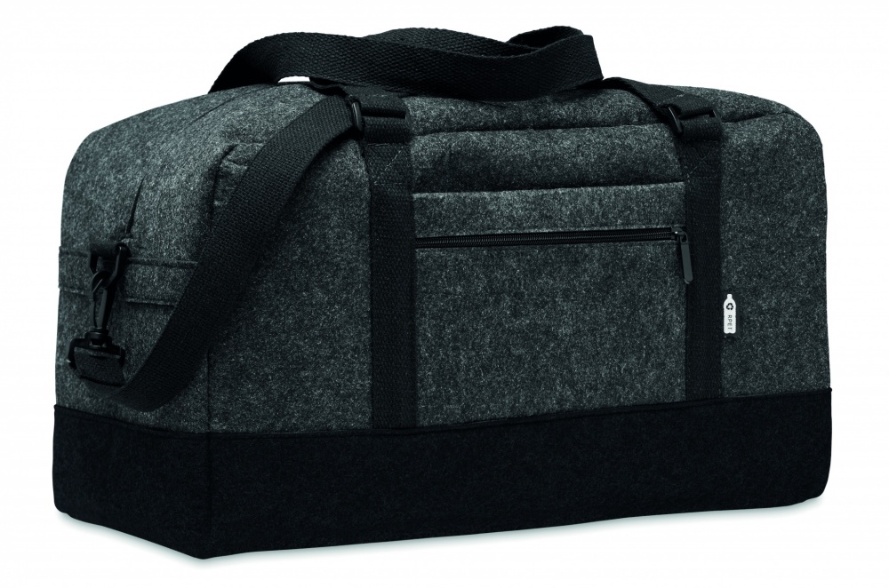 Logo trade promotional merchandise photo of: RPET felt weekend bag