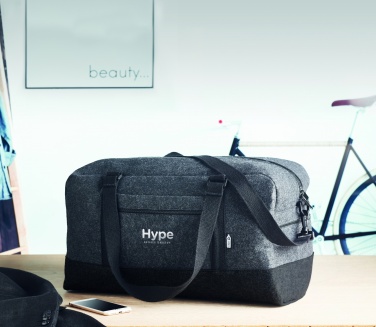 Logotrade business gift image of: RPET felt weekend bag