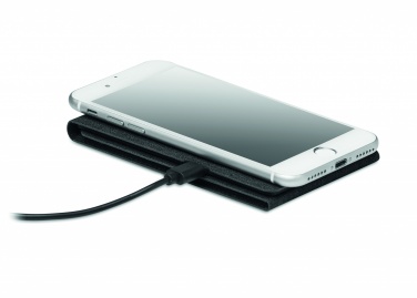 Logo trade promotional merchandise picture of: RPET wireless charger 15W