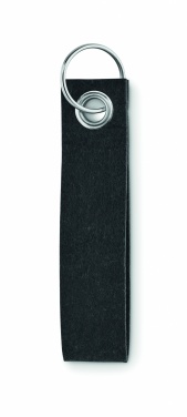 Logo trade promotional merchandise image of: RPET felt key ring Hämeenlinna
