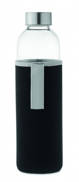 Logo trade promotional merchandise image of: Glass bottle in pouch 750ml