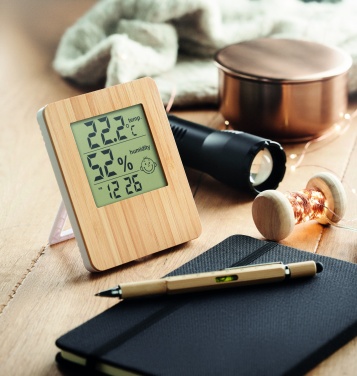 Logotrade corporate gifts photo of: Bamboo weather station