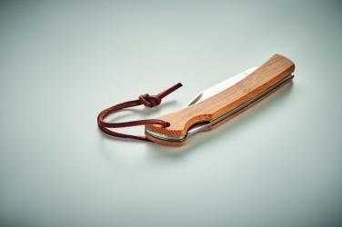 Logotrade promotional gift image of: Foldable knife in bamboo