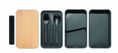 Logo trade promotional giveaway photo of: Lunch box in PP and bamboo lid
