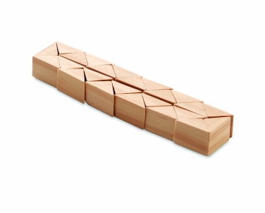 Logo trade promotional gifts picture of: Wooden puzzle/brain teaser