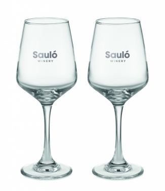 Logotrade promotional product picture of: Set of 2 wine glasses