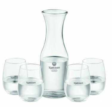 Logo trade promotional gifts image of: Set of recycled glass drink