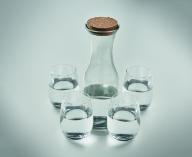 Logo trade advertising products picture of: Set of recycled glass drink