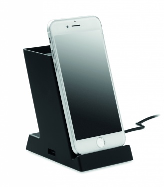 Logo trade corporate gifts picture of: Wireless charger ABS 15W