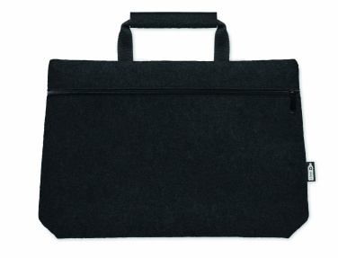 Logo trade promotional giveaways picture of: RPET felt zippered laptop bag