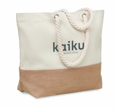 Logo trade corporate gifts picture of: Canvas beach bag 280 gr/m²