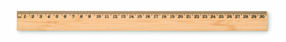 Logo trade promotional merchandise photo of: Ruler in bamboo 30 cm