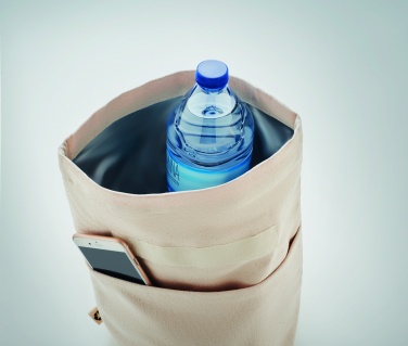 Logo trade promotional merchandise photo of: Recycled cotton cooler bag