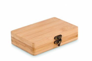 Logo trade promotional gifts image of: 13 piece tool set, bamboo case