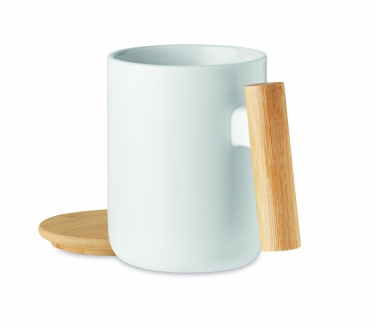 Logotrade advertising product picture of: Porcelain mug with lid 380 ml
