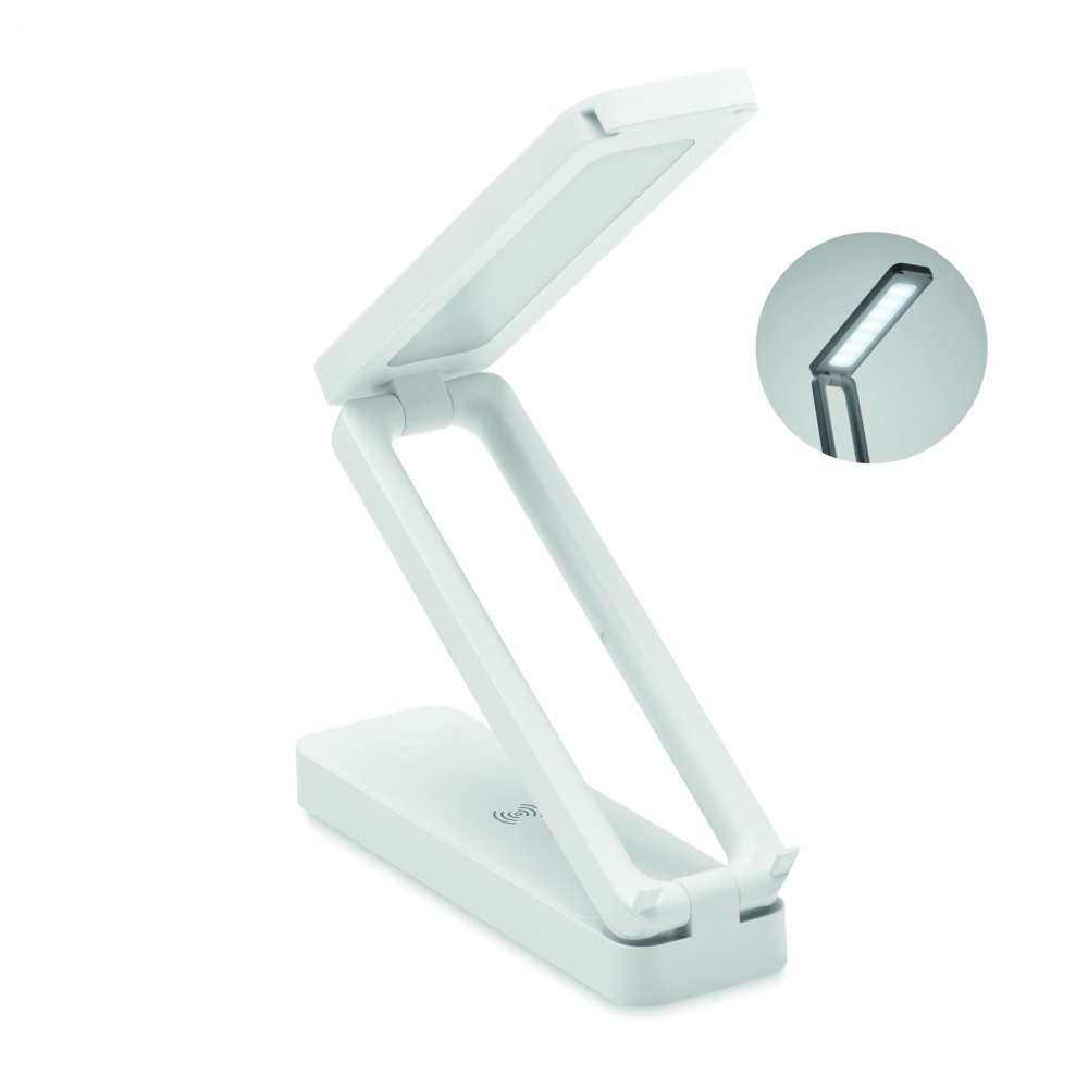Logo trade promotional gifts picture of: Lamp and wireless charger 10W