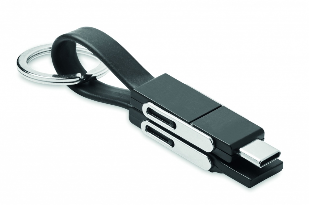 Logotrade promotional gift picture of: keying with 4 in 1 cable