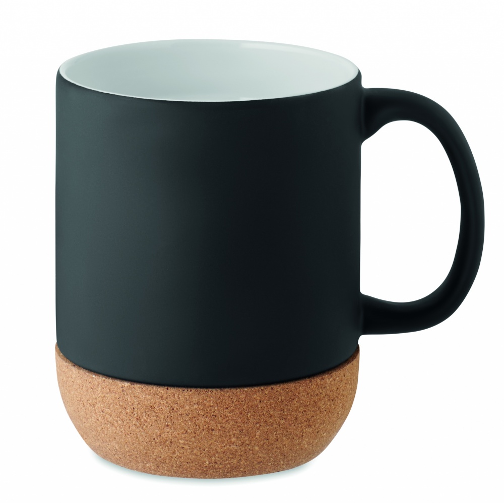 Logotrade promotional merchandise picture of: Matt ceramic cork mug 300 ml