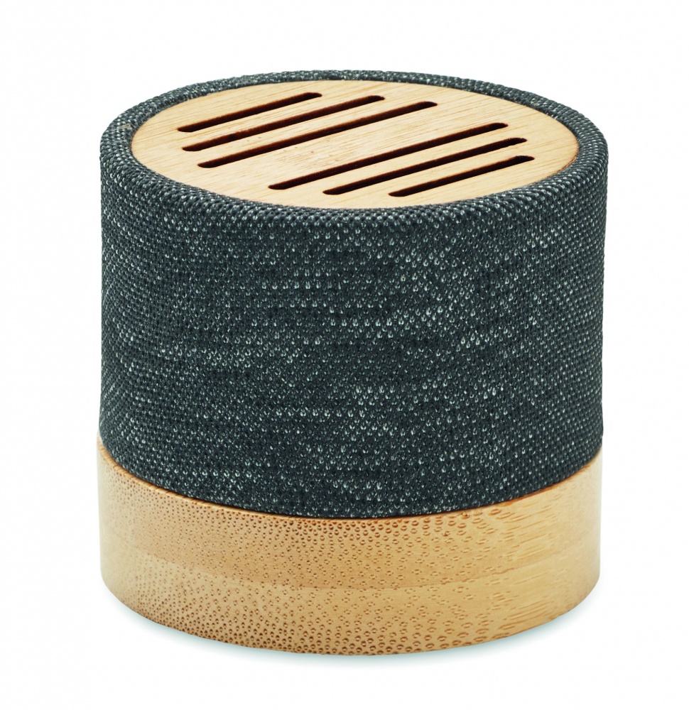 Logotrade promotional items photo of: Bamboo RPET wireless speaker