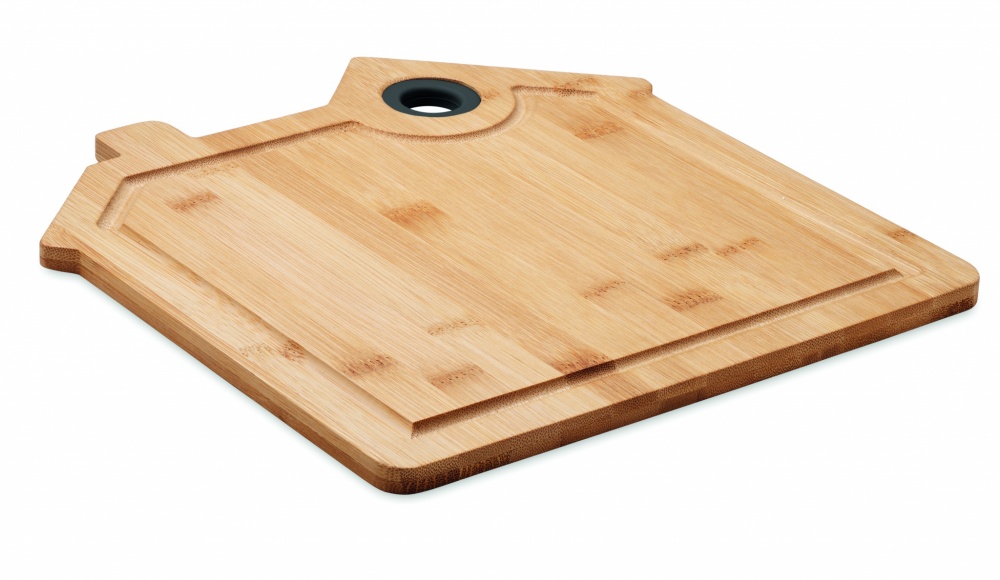 Logo trade promotional item photo of: Bamboo house cutting board