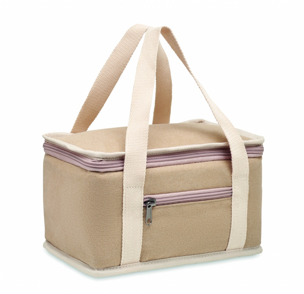 Logotrade advertising product image of: 6 can cool bag canvas 320gr/m²
