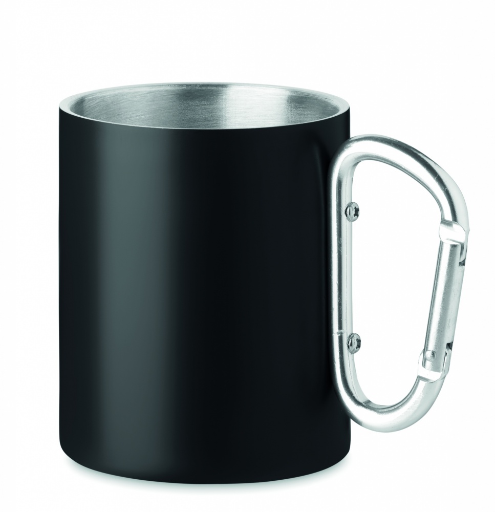 Logo trade corporate gifts picture of: Double wall metal mug 300 ml