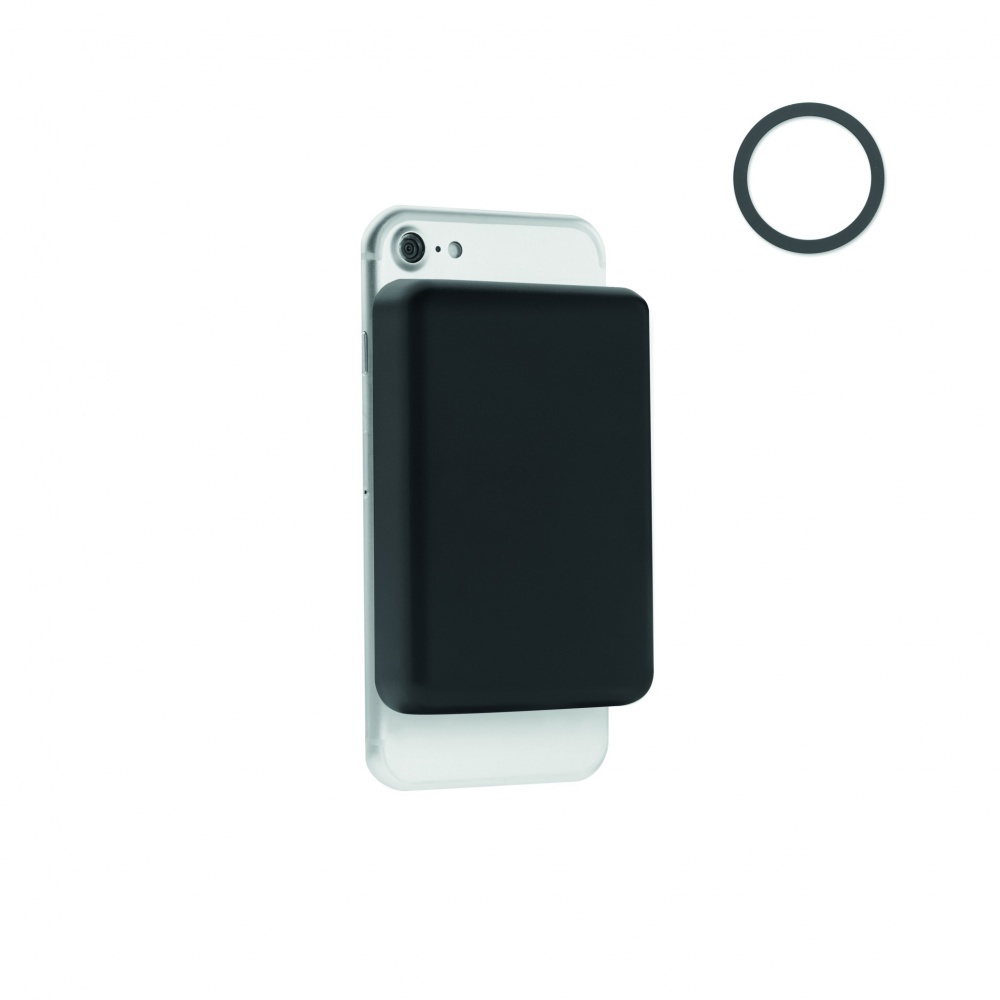 Logotrade promotional products photo of: Magnetic wireless charger 15W powerbank 5000 mAh