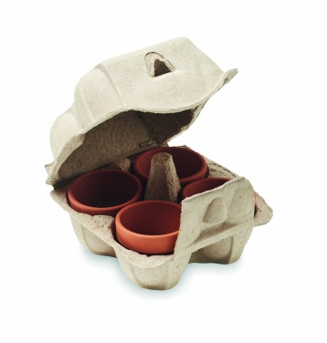 Logo trade business gifts image of: Egg carton growing kit