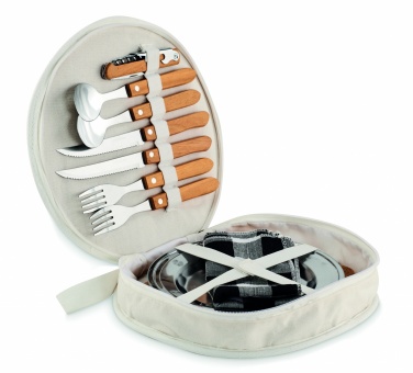 Logo trade promotional gifts image of: Picnic 2 person set in pouch