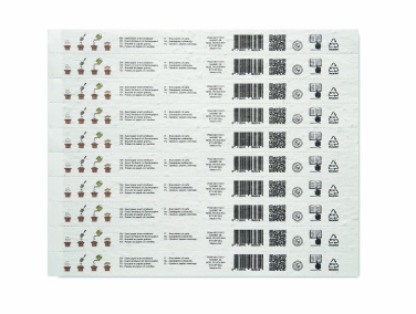 Logotrade promotional item image of: Sheet of seed paper wristbands