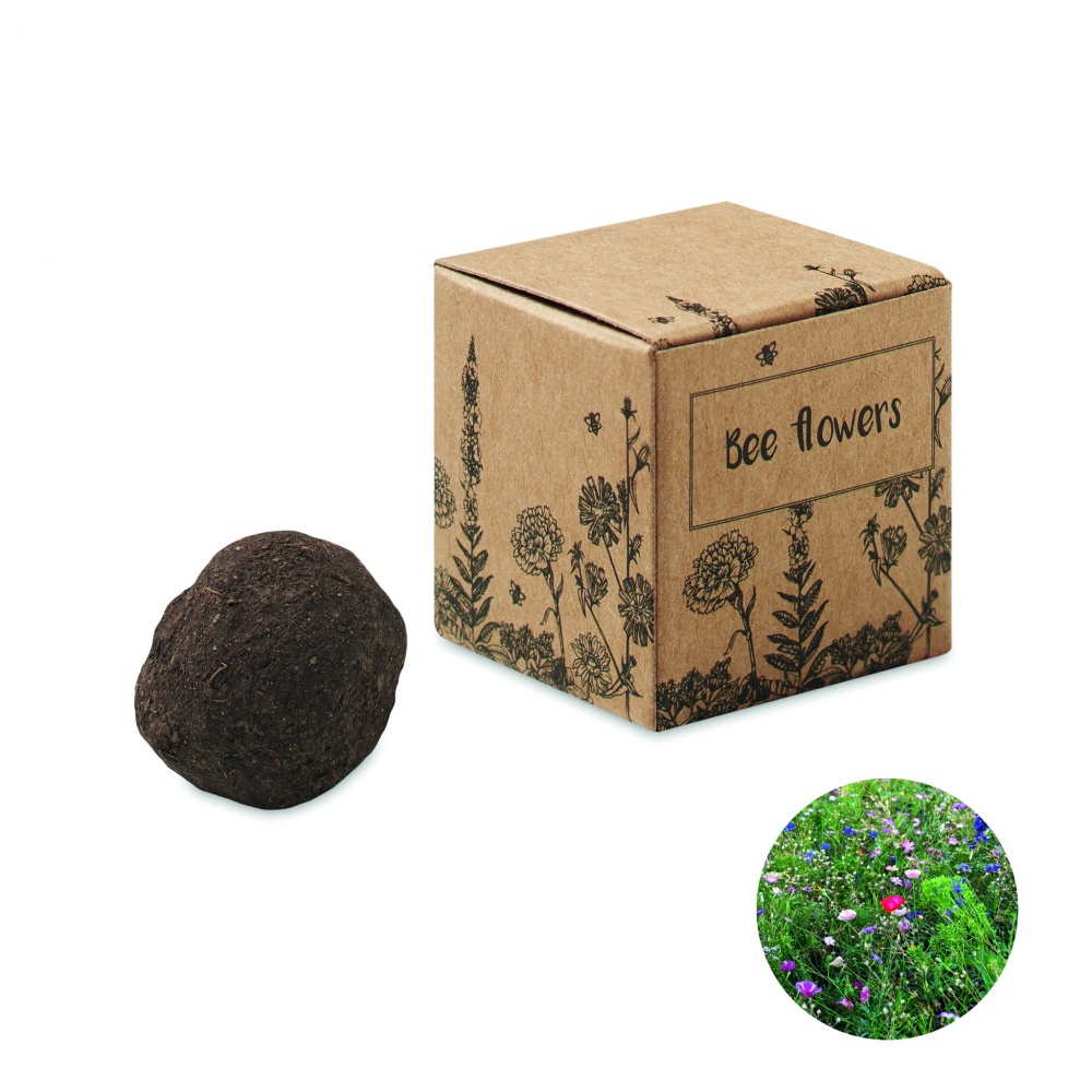Logotrade promotional product image of: Seed bomb with bee flowers