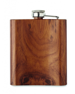 Logo trade advertising products image of: Slim hip flask 190 ml
