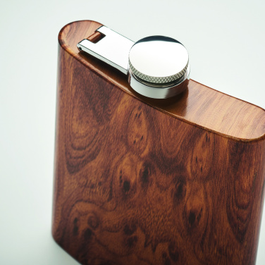 Logo trade promotional products image of: Slim hip flask 190 ml