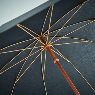 Logo trade business gift photo of: 23,5 inch RPET/bamboo umbrella
