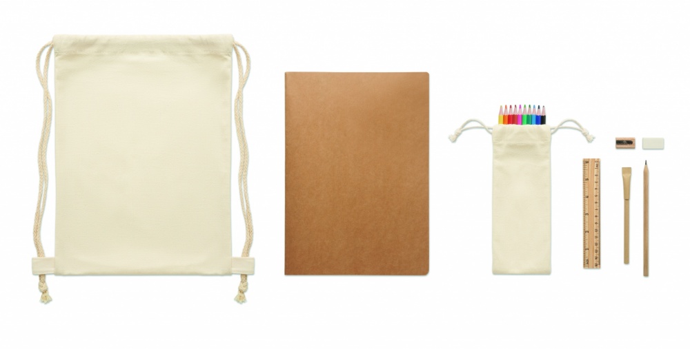 Logotrade promotional products photo of: Kids drawing set in drawstring