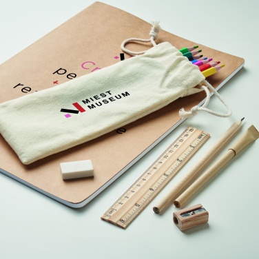 Logo trade promotional merchandise image of: Kids drawing set in drawstring