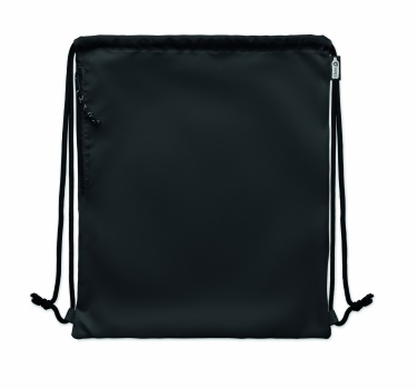 Logo trade corporate gift photo of: Large drawstring bag 300D RPET