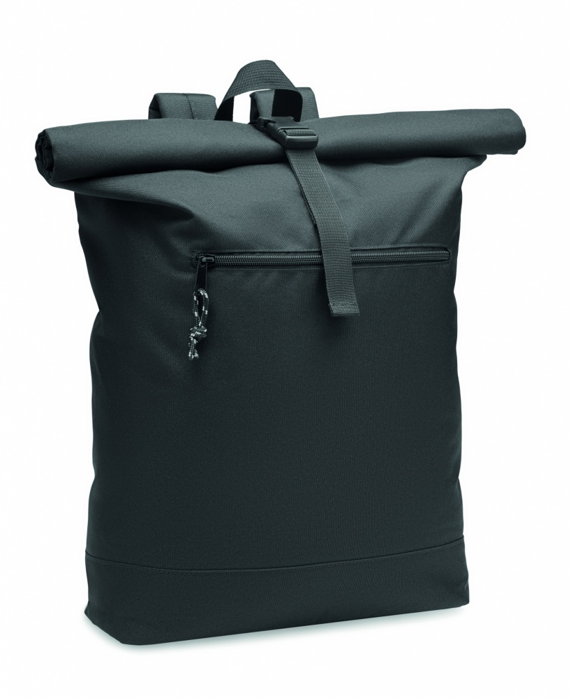 Logotrade promotional merchandise picture of: 600D RPET rolltop backpack