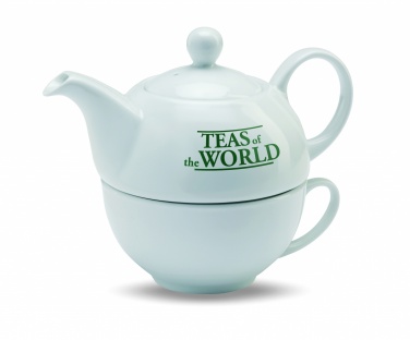 Logo trade corporate gift photo of: Teapot and cup set 400 ml