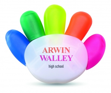 Logo trade promotional giveaway photo of: 5 colour highlighter
