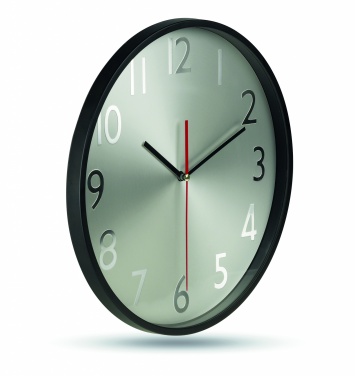 Logotrade business gift image of: Wall clock w silver background