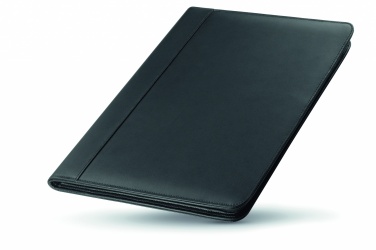 Logo trade promotional merchandise image of: A4 leather conference folder