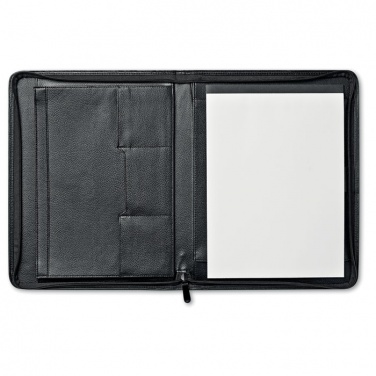 Logo trade business gifts image of: A4 leather conference folder
