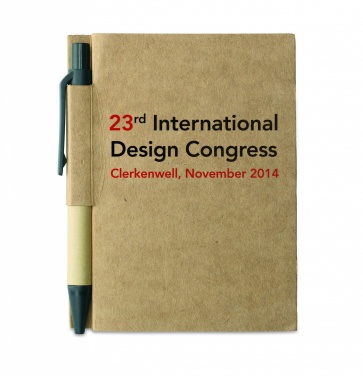 Logotrade promotional products photo of: Recycled notebook with pen