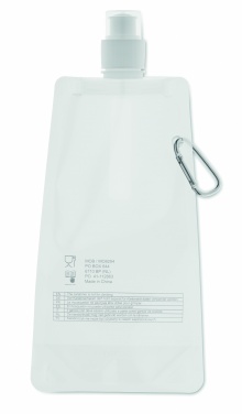 Logo trade promotional giveaways image of: Foldable water bottle