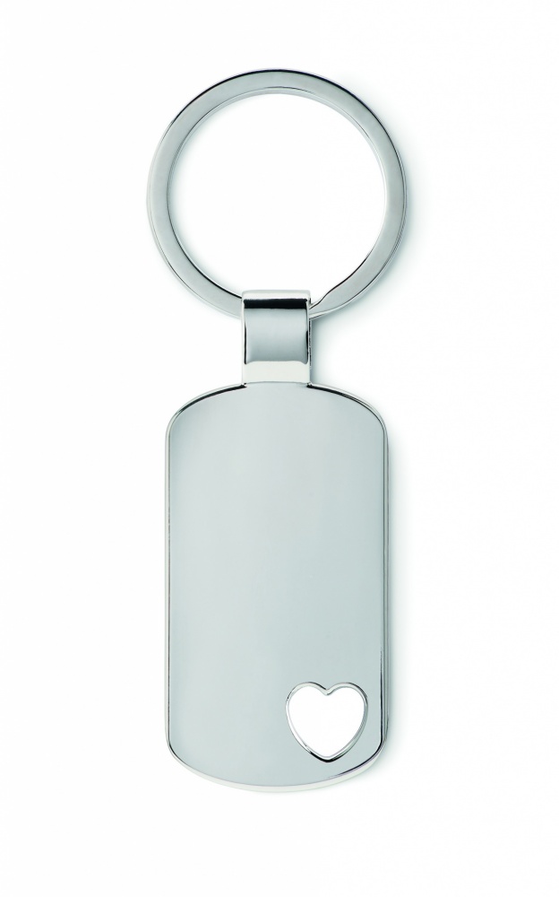 Logotrade advertising product image of: Key ring with heart detail Jūrmala