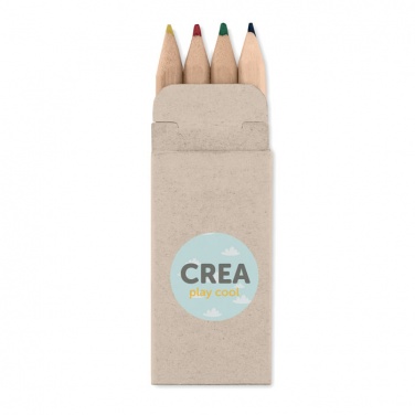 Logotrade promotional merchandise image of: 4 mini coloured pencils